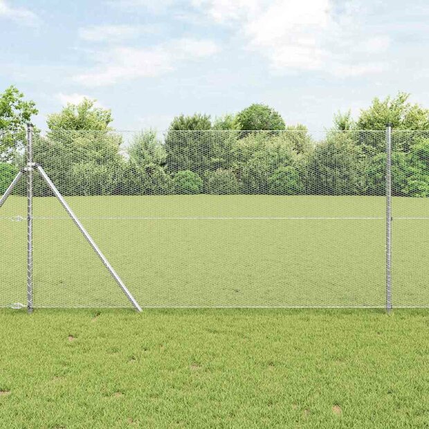 Hexagon Hek Zilver 1,2 x 10 m Gegalvaniseerd staal 1