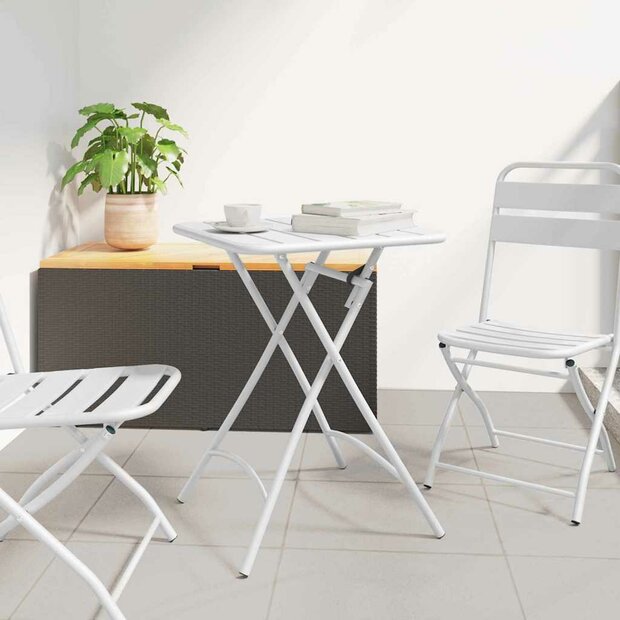 Bistrotafel Wit 55 x 55 x 72,5 cm Poedercoating staal 1