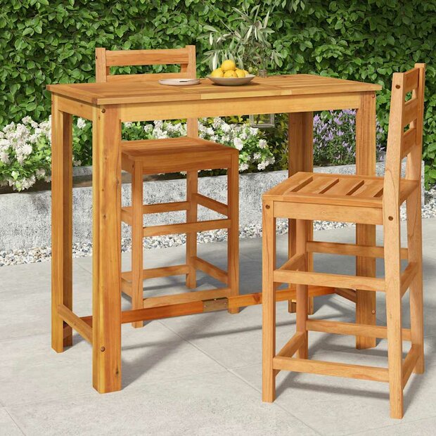 Tuinbartafel 120x60x105 cm massief acaciahout 1
