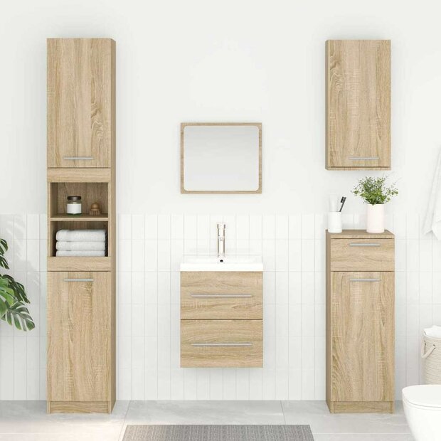 Wastafelkast Sonoma Eiken 38,5 x 41 x 48 cm Bewerkt hout 1