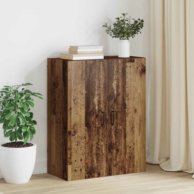 Opbergkast Wandgemonteerd Oud hout 69,5 x 34 x 90 cm 1