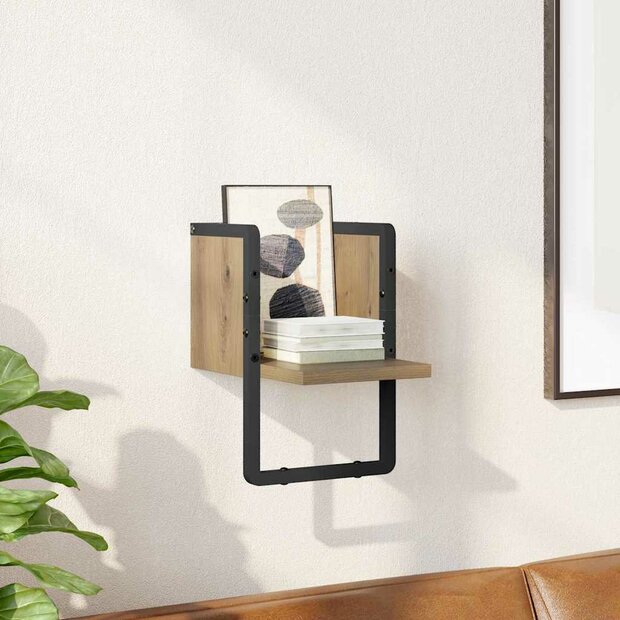 Wandplank Ambachtelijk eiken 20 x 25 x 30 cm Bewerkt hout 1