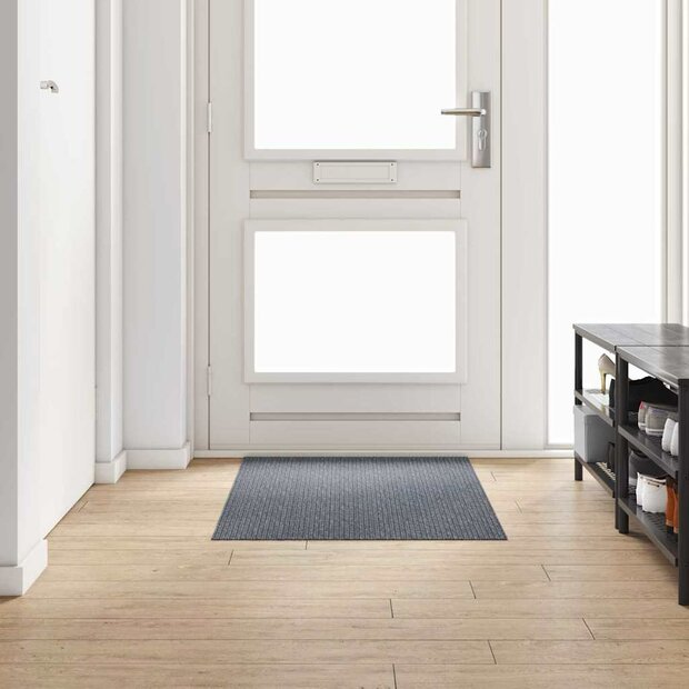 Tapijt Loper Grijs 80 x 150 cm Stof 1
