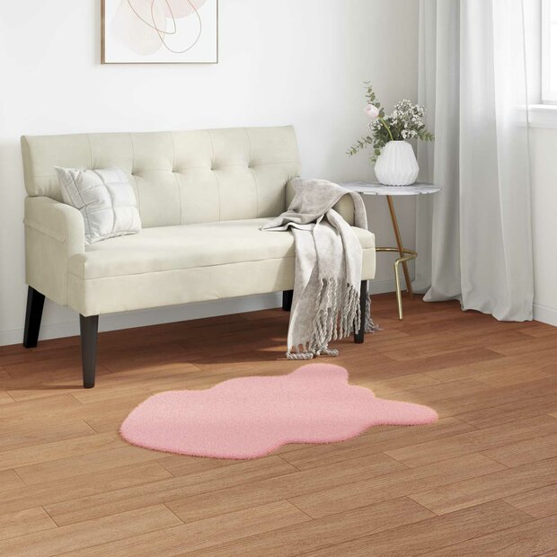 Nep Konijnenbont Tapijt Olite Roze 50 x 80 cm Polyester 1