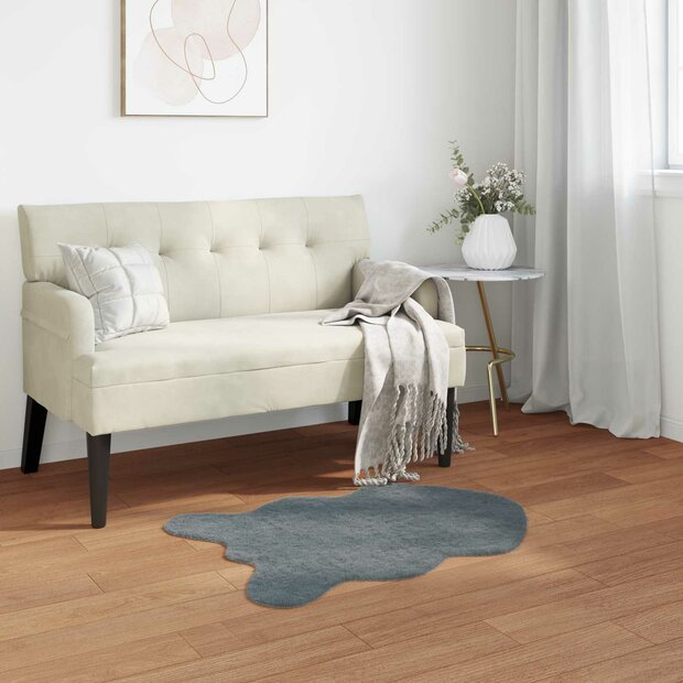 Nep Konijnenbont Tapijt Olite Antraciet 50 x 80 cm Polyester 1