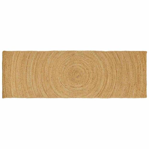 Vloerkleed Bruin 60 x 200 cm Jute 1
