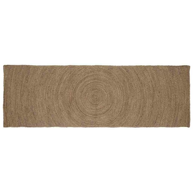 Vloerkleed Grijs 80 x 200 cm Jute 1