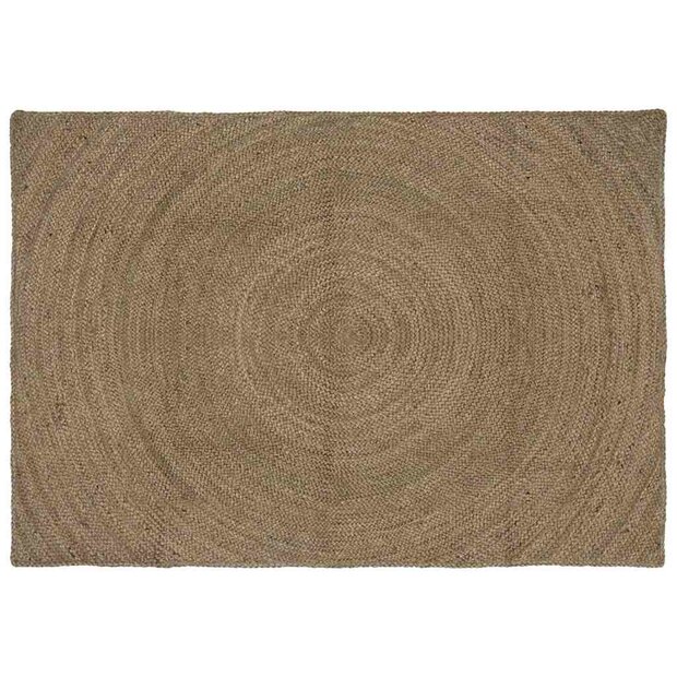Vloerkleed Grijs 120 x 170 cm Jute 1