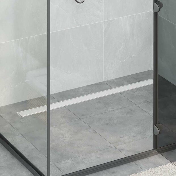 Doucheafvoer 2-in-1 met 360&deg; Sifon Zilver 100 cm 1