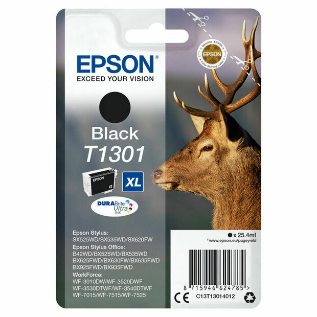Originele inktcartridge Epson T1301 25,4 ml Zwart 1