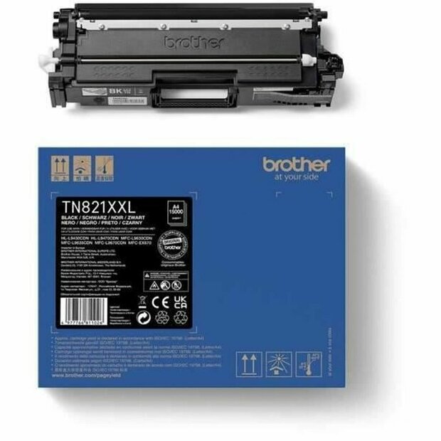 Toner Brother TN-821XXLBK Zwart 1