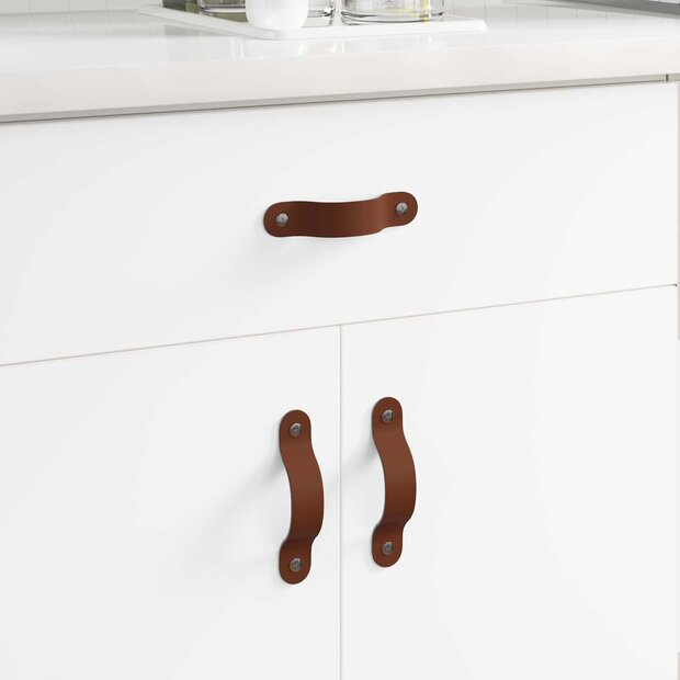 Kast Handvatten 2 pcs Bruin 96 mm PU 1