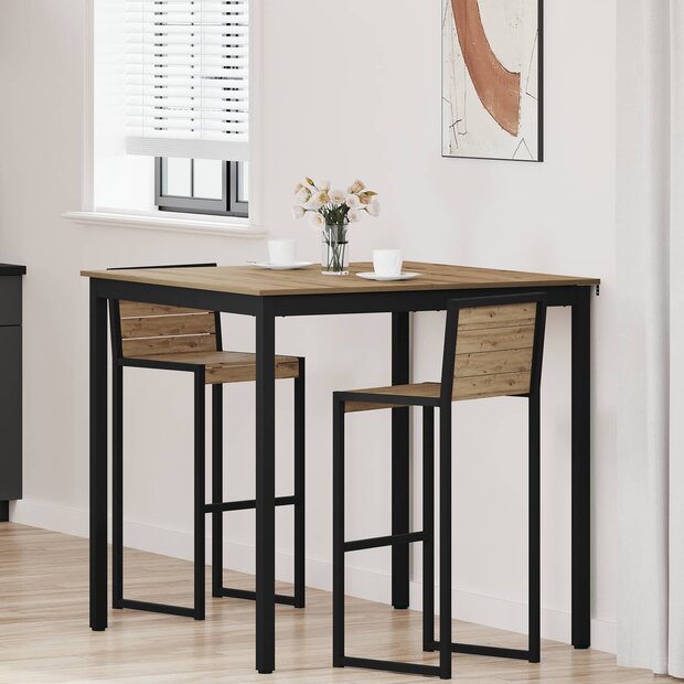 Eettafels Bewerkt hout 1