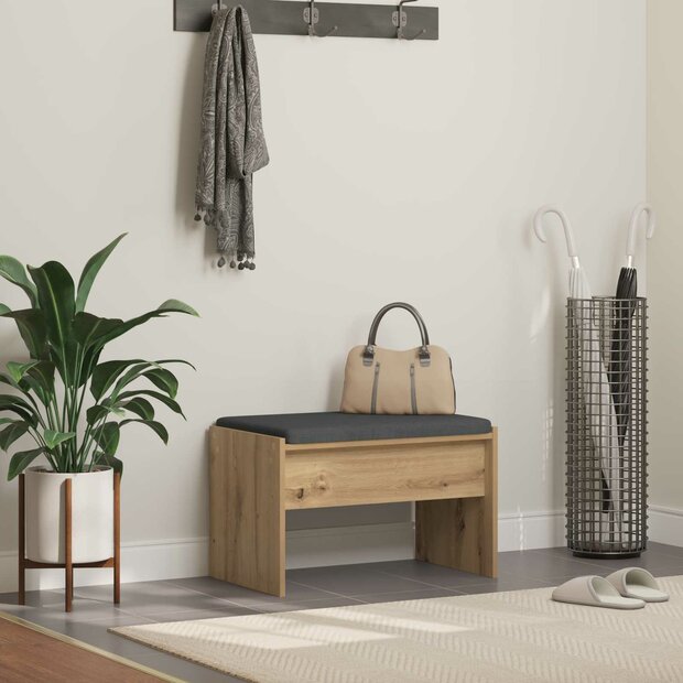 Halbank met kussen Artisan Eiken 60 x 38 x 46 cm 1