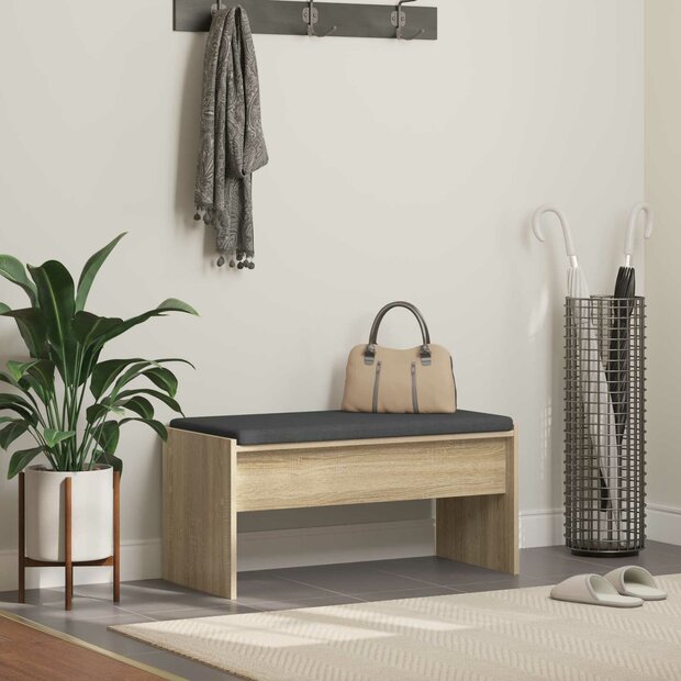 Halbank met kussen Sonoma Eiken 80 x 38 x 46 cm 1