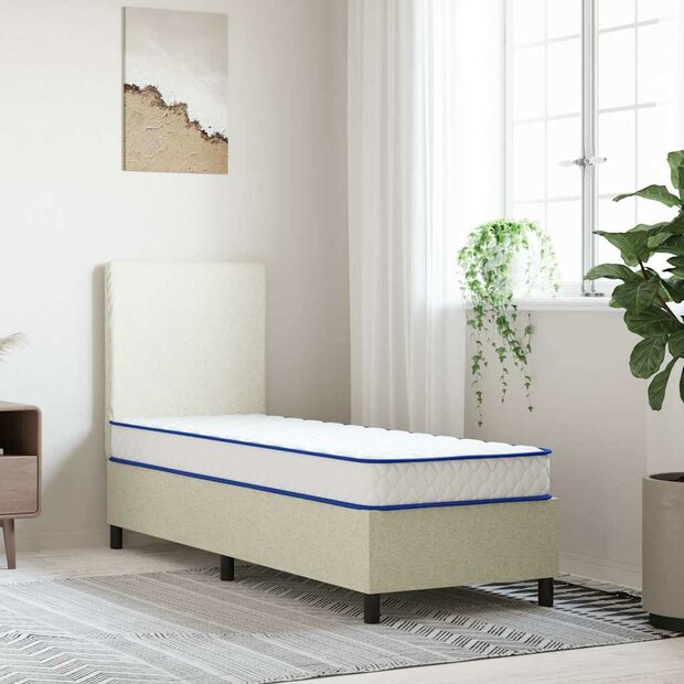 Traagschuimmatras 70x200x17 cm Zacht wit 1