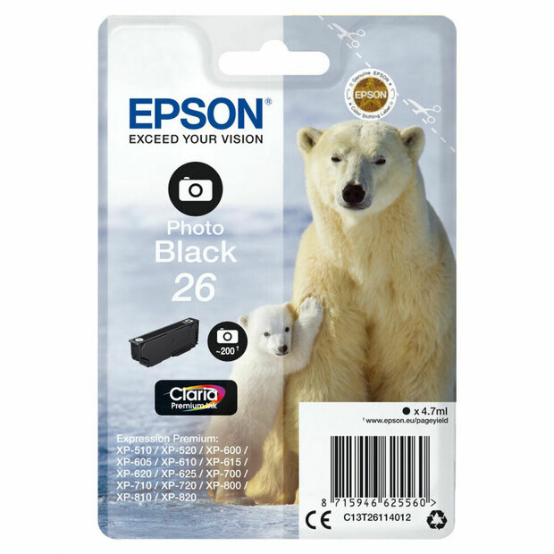 Originele inktcartridge Epson T2611 Zwart 1