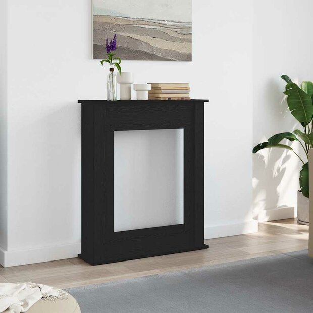 Haardombouw Zwarte Eiken 75x20x87,5 cm Engineered Wood 1
