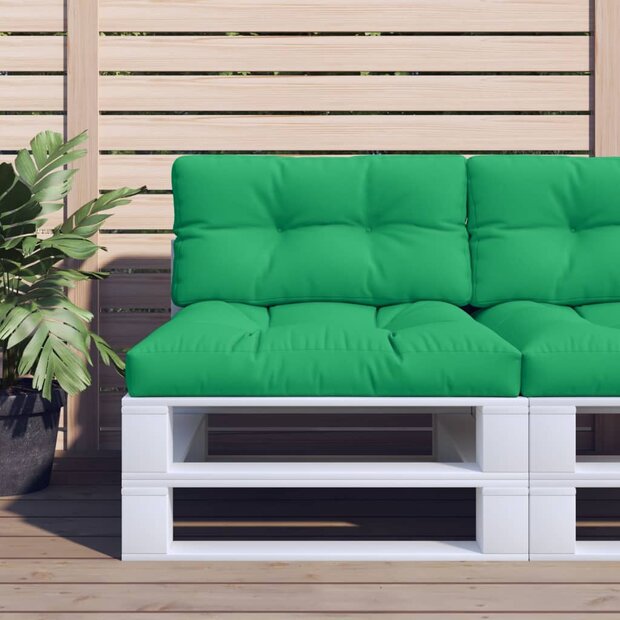 Palletkussen 80x40x12 cm stof groen 1