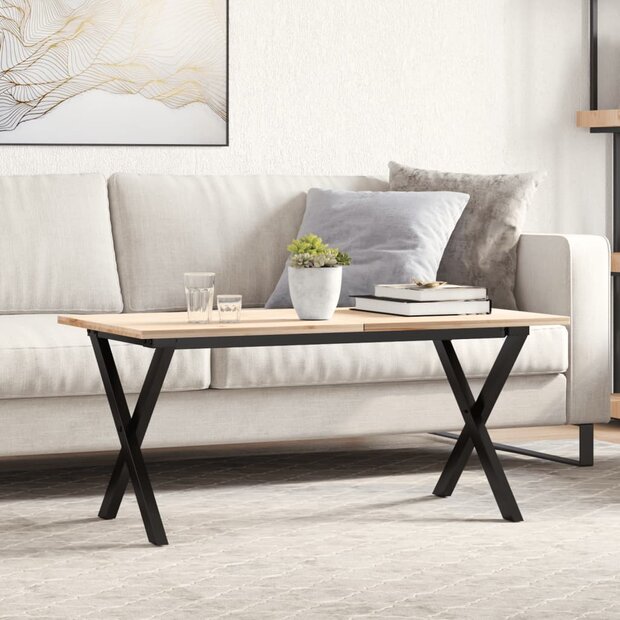 Salontafelpoten X-frame 70x30x43 cm staal 1