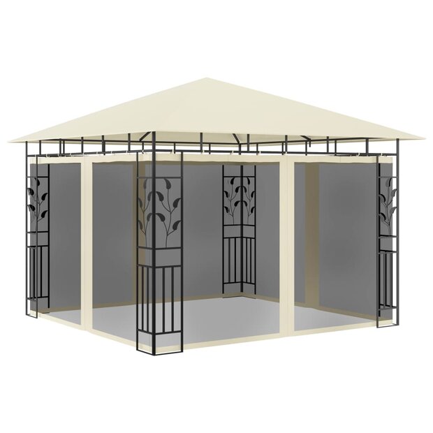 Prieel met klamboe 180 g/m&sup2; 3x3x2,73 m cr&egrave;me 1