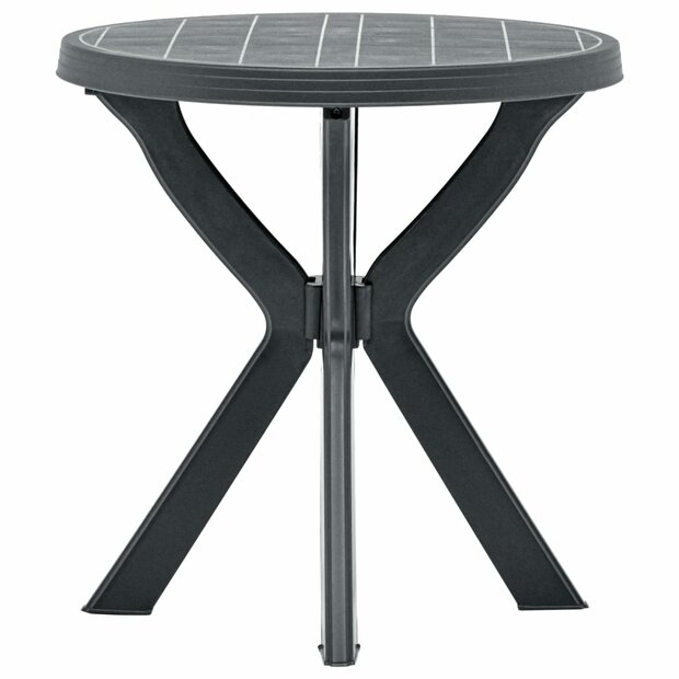 Bistrotafel &Oslash;70 cm kunststof antraciet 1