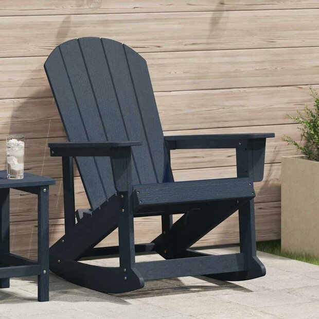 Adirondack Schommelstoel Marineblauw 92 x 73,5 x 92 cm HDPE 1