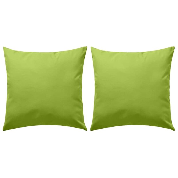 Buitenkussens 45x45 cm appeltjesgroen 2 st 1