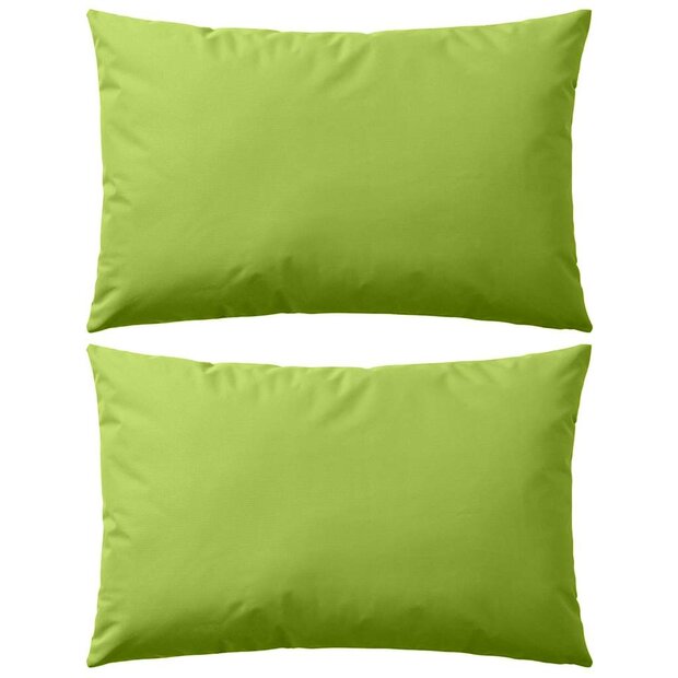 Buitenkussens 60x40 cm appeltjesgroen 2 st 1