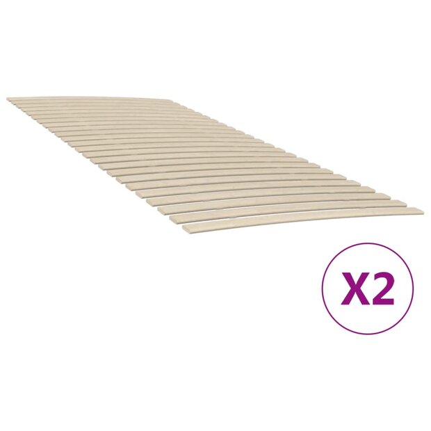 Lattenbodem met 48 latten 2 stuks 100x200 cm 1