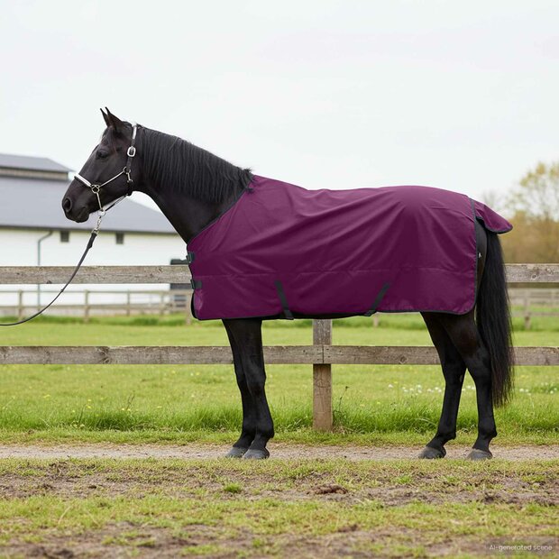 Paardendeken Donkergroen en Zwart 85 cm Polyester 1