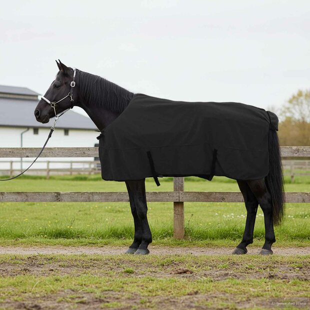 Paardendeken Zwart Polyester 1
