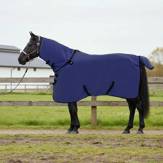 Paardendeken Marineblauw Polyester 1