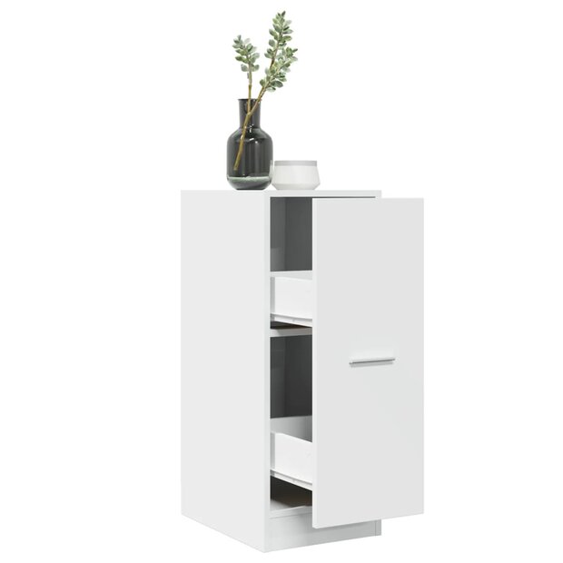 Apothekerskast Wit 30x41x77,5 cm Bewerkt Hout 1