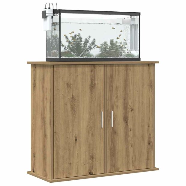 Aquariumstandaard Artisan Eikenhout 81x36x73 cm Bewerkt Hout 1
