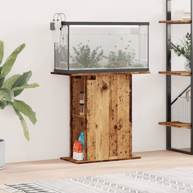 Aquariumstandaard Oud Hout 36x75x72,5 cm Bewerkt Hout 1