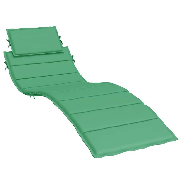 Ligbedkussen 186x58x4 cm oxford stof groen 1
