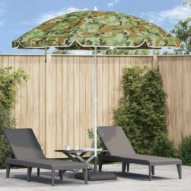 Strandparasol Camouflage 263 x 263 x 272 cm Polyester en Metaal 1