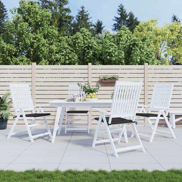 Tuinstoelkussens 4 st 50x50x4 cm oxford stof zwart 1
