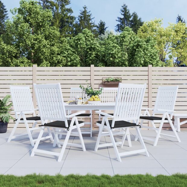 Tuinstoelkussens 6 st 50x50x4 cm oxford stof zwart 1