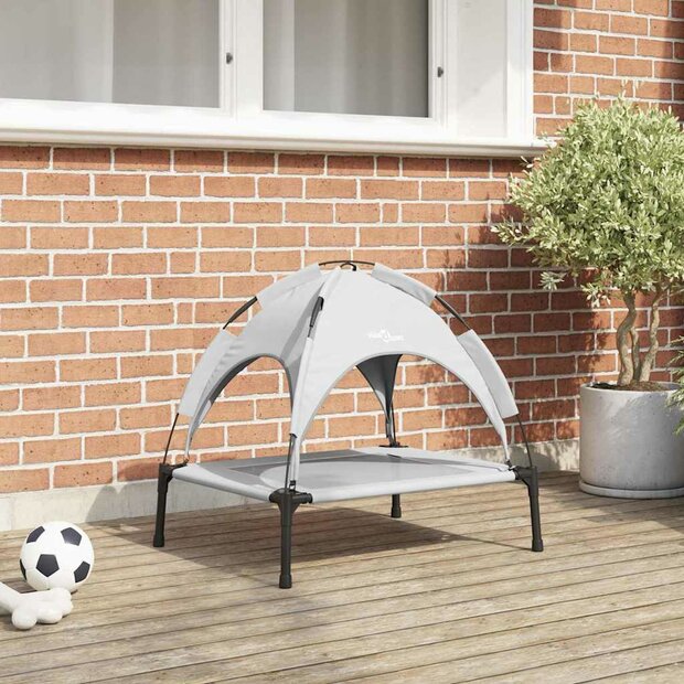 Hondenbed Zilvergrijs 63 x 49,5 x 60 cm Staal 1