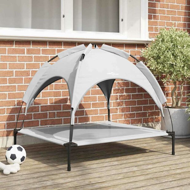Hondenbed Zilvergrijs 90 x 81 x 80,5 cm Staal 1