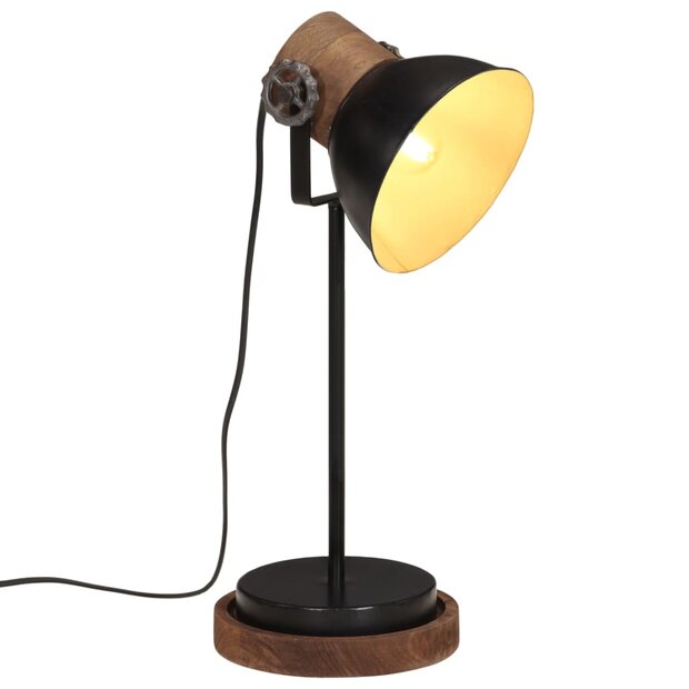 Bureaulamp 25 W E27 17x17x50 cm zwart 1