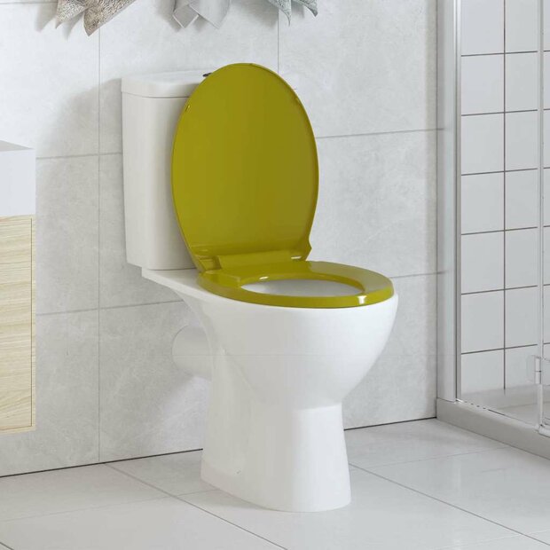 Toiletbril soft-close ovaal groen 1