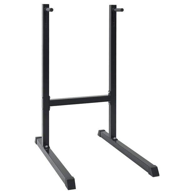 Dip station Zwart 103.5 x 66.5 x 121.5 cm Gepoedercoat staal 1