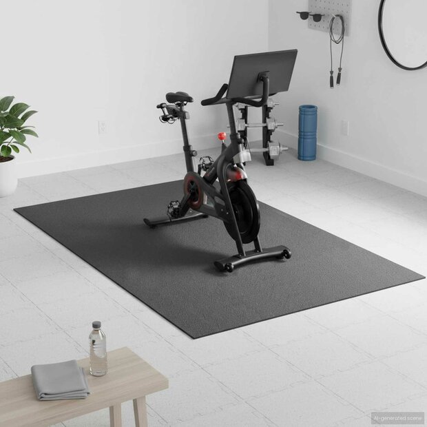 Sportbeschermmat Zwart 183 x 122 x 0,6 cm Hoogwaardige PVC 1