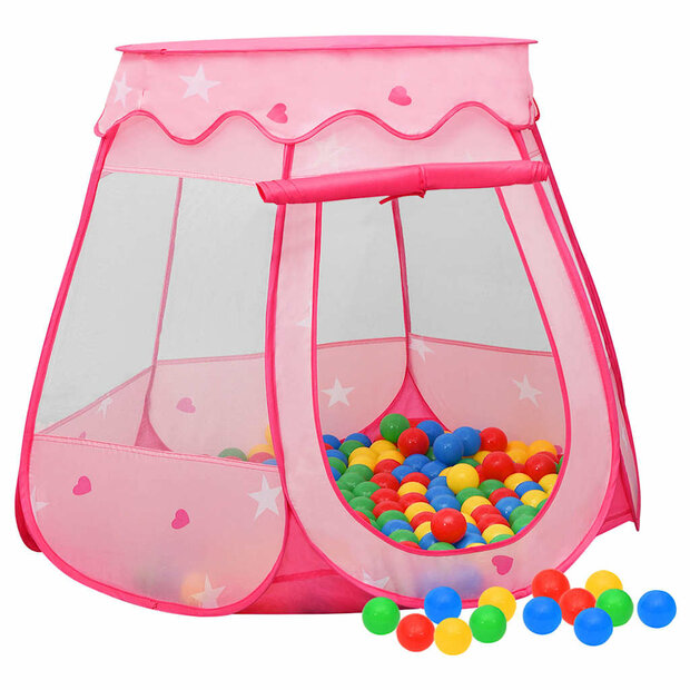 Kinderspeeltent 102x102x82 cm roze 1