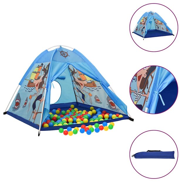 Kinderspeeltent 120x120x90 cm blauw 1