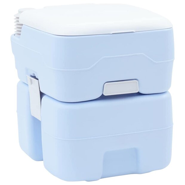 Campingtoilet Lichtblauw en Wit 41,5 x 36,5 x 42 cm Polyetheen 1