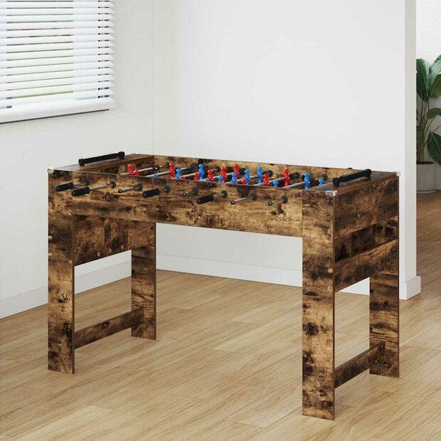 Voetbaltafel Gerookt eiken 125 x 60,5 x 80 cm Bewerkt hout 1